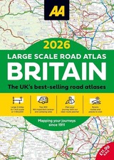 AA 2026 Large Scale Road Atlas Britain 3 Miles to 1 Inch Scale 2025