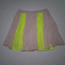 Pleaded Neon Nude Flowy A line