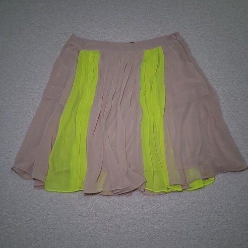 Pleaded neon nude flowy - neon, line