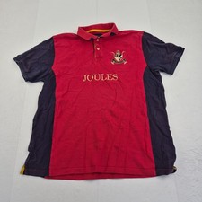 JOULES Rugby Shirt XL Red Mens