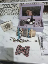 Large Old Assortment of Bracelets Earrings Belt Buckle and Ring Costume Jewelry