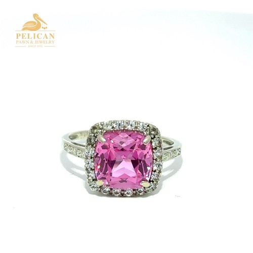 Cushion cut pink - cut, sapphire