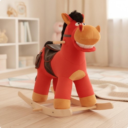 Soft rocking horse - soft, sit-on