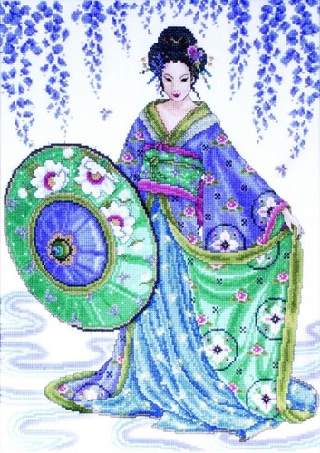 Design works blue - blue, geisha