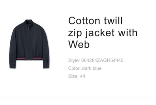 Gucci cotton twill - web, full