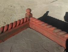 Rope top edging - edging, red
