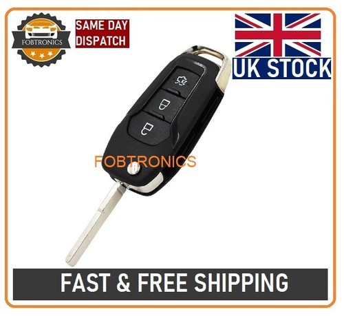 Button flip key fob - key, case