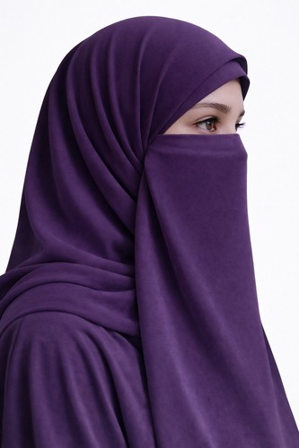 Muslim half niqab face - ,