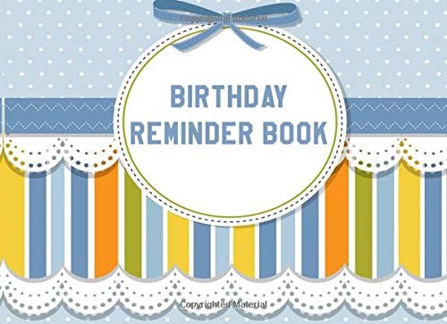 Birthday reminder book - birthday, book: