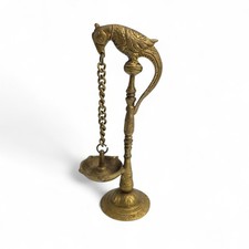 Vintage Bird Peacock Oil Lamp