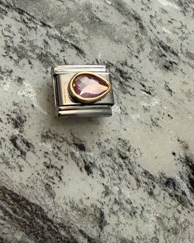 New pink opal tear drop - new,