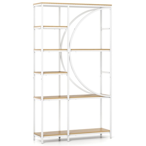 Tier bookshelf industrial - 6-tier,
