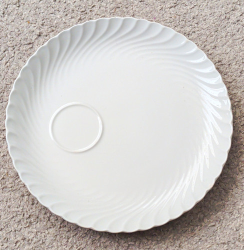 Burleigh white ironstone swirl - white,