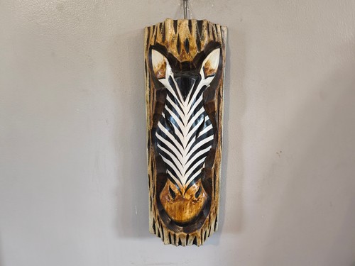 Wooden zebra wall art - zebra,