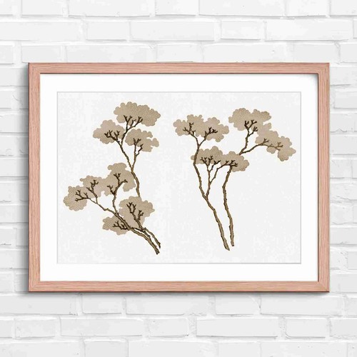 Minimalist peach trees - minimalist,