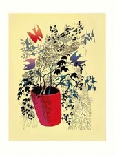 Eyvind Earle Red Barrel Print