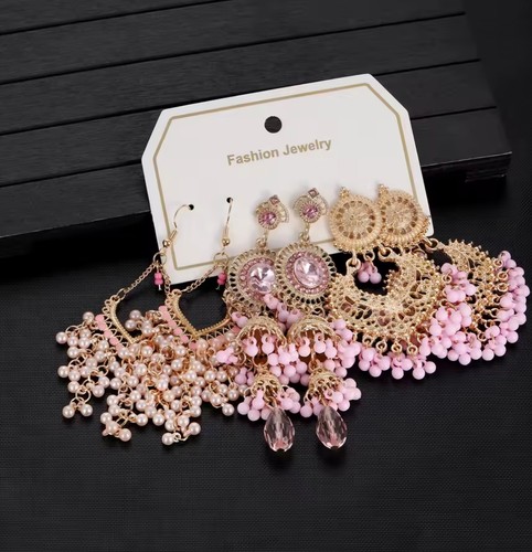 Earring gold plated indian - earring,