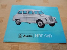 AUSTIN HIRE CAR (TAXI) UK sales brochure - September 1974. diesel, ref 2668/F