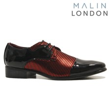 MENS FORMAL SHINY PATENT SHOES SMART PARTY OXFORD WEDDING OFFICE DRESS SUIT SIZE