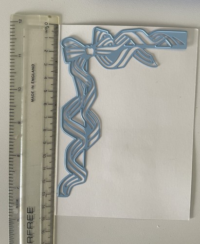 Ribbon corner border die - ribbon,