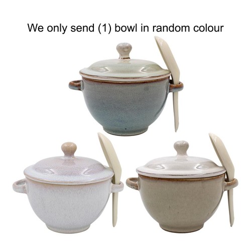 Reactive glaze soup bowl with - reactive,