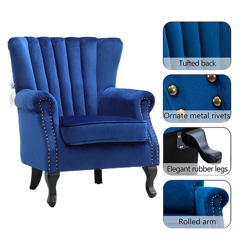 High wing back - back, armchair