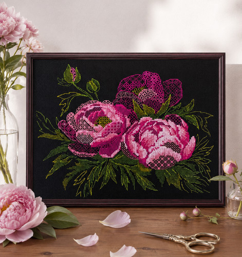 Riolis blackwork kit - blackwork, lace