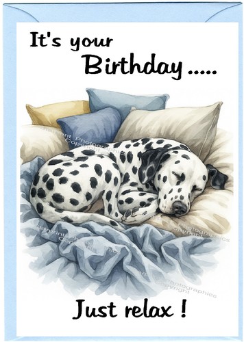 Dalmatian dog - (4"x, 6")