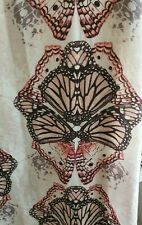 Pink Butterfly Scarf Stole Shawl Wrap Face Cover Fine Muslin Type Fabric CB598