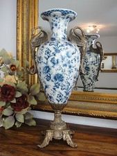 Porcelain bronze flower vase