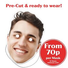 Personalised Photo Face Masks For Stag & Hen Night Decorations Adult Party Games