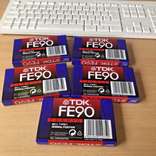 Tdk fe90 blank audio - x5,