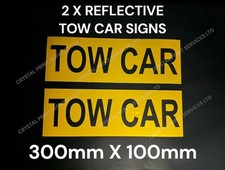 Magnetic Tow car sign 2X