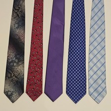 Bundle Of 5 Mens Suit Ties