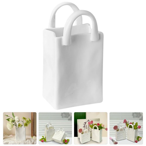 Vase handbag flower decoration - handbag,