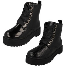 Ladies Spot On Platform Ankle