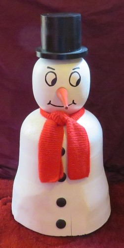 Wooden snowman decoration