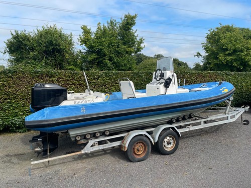 Rib boat for sale - with, engine