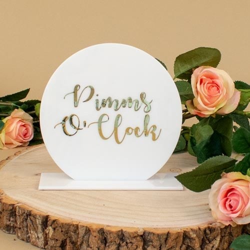 Pimms clock drink sign - o'clock,
