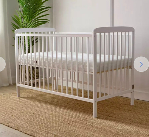 Baby elegance white cot - baby,