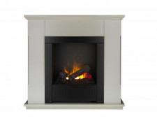 Dimplex Burnham White Freestanding & wall-mounted Electric Fire suite FIREPLACE