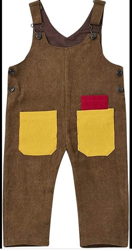 Corduroy overalls brown - corduroy,