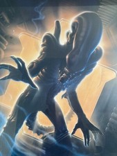 2004 John Alvin Signed Alien Lithograph Poster No’d With COA Sideshow Framed