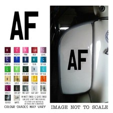 Lambretta Sticker | RB TS1 GP SX TV LI | AF Decal/Sticker 3" | Black MATT