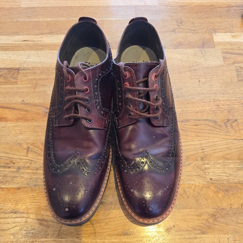 Clarks leather brogues - clarks,