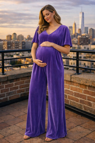 Nwt purple velvet - , wide
