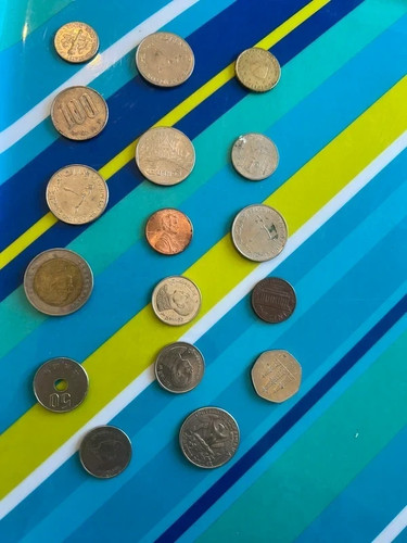 Mixture foreign coins