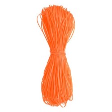 100pcs Plastic Landyard String, 1m Gimp Boondoggle Cord for Crafts, Orange