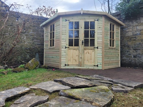 9x9 corner house summerhouse - 9x9,