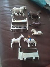 Britains HayFeeder Water Trough & Horses 1:32 Scale Inc Carthorse  Shetland Pony